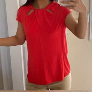 Red Anne Klein Office Blouse